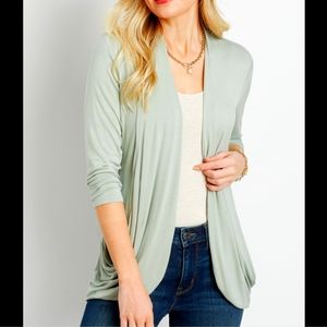 Maurice's open front 3/4 sleeve sweater